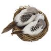 Feathered Car Garden Ornaments Miniature Lawn Home Decor Artificial Birds Birds Egg Bird Nest