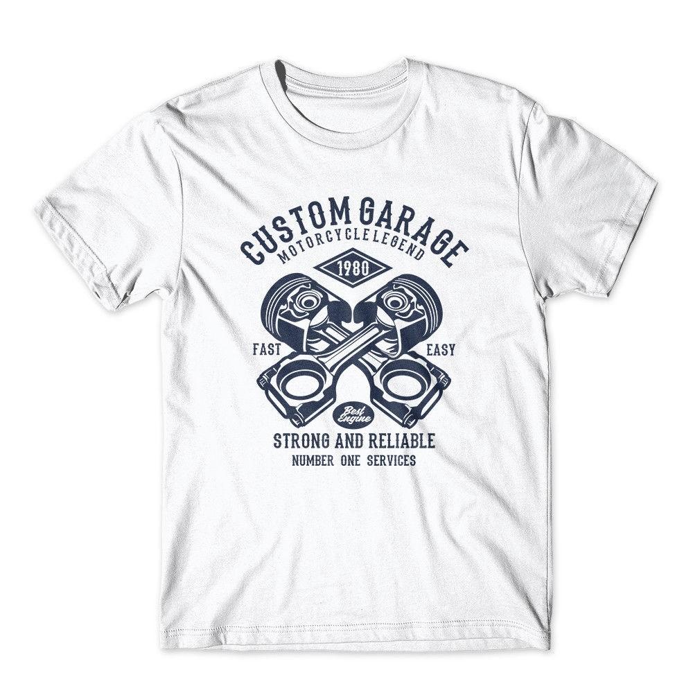 Custom Garage T-Shirt.  Motorcycle Shirt 100% Cotton Premium Tee New
