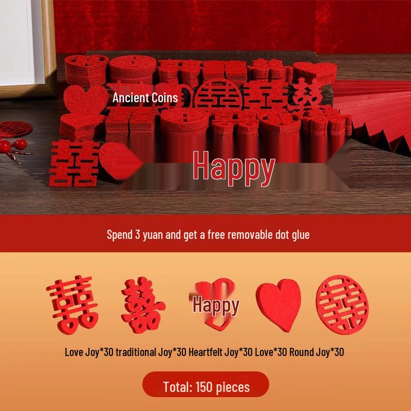 Double Happiness Wedding Bed Decor: Hand-Thrown Fruit Plate & Creative Scattering Decoration