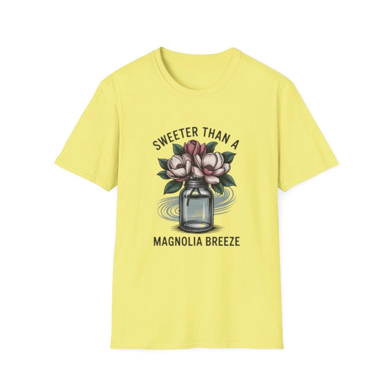 -Sweeter Than A Magnolia Breeze T-Shirt | Floral Mason Jar Tee S