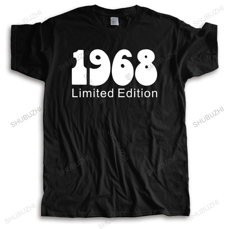 mens brand tshirt short sleeve male gift tops 1968 Limited Edition unisex t-shirt teenagers for him plus size teeshirt