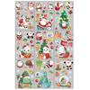 9Pcs/Set Christmas Stickers Self-adhesive Glass Film Snowman Elk Santa Claus Xmas Tree Patterns Removable