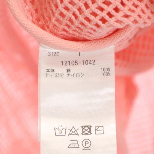 unused CLANE Long sleeve Cut 1 pink Loose mesh long-sleeved T-shirt Women Used