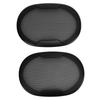 2PCS Speaker Grill Cover Cold Rolled Steel Oval Speaker Mesh Cover Grille Protector for DIY Home Theater Car Speaker