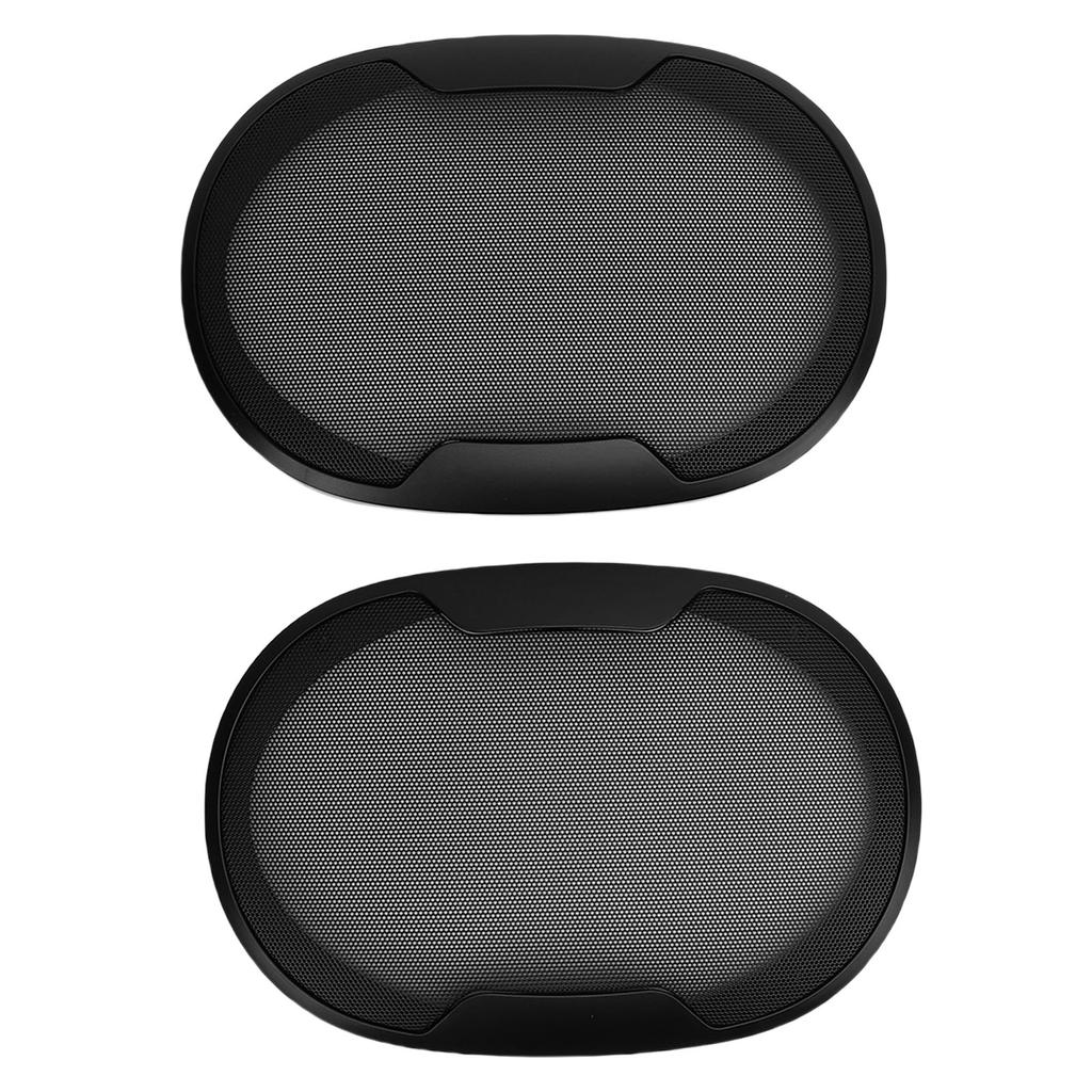 2PCS Speaker Grill Cover Cold Rolled Steel Oval Speaker Mesh Cover Grille Protector for DIY Home Theater Car Speaker
