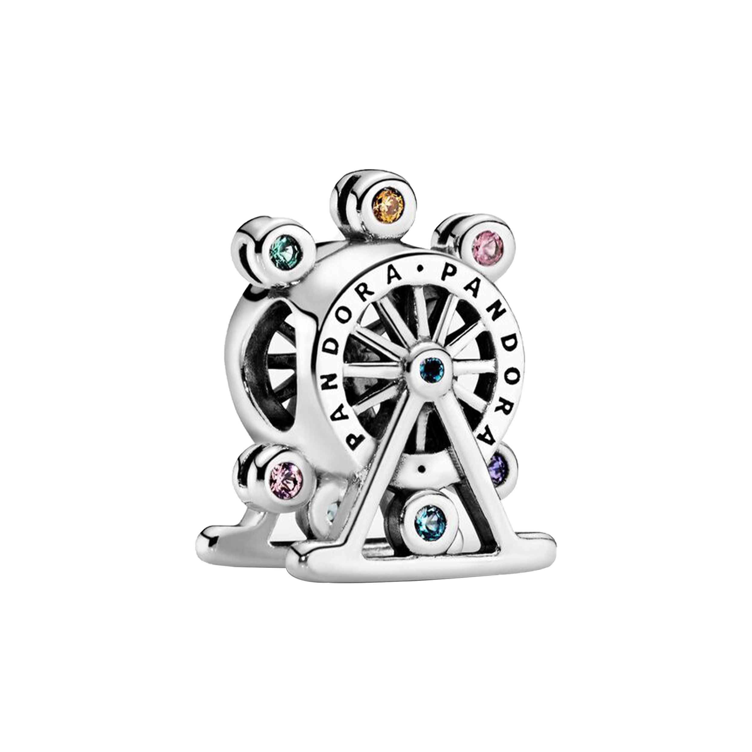 Pandora Colorful Ferris Wheel 925 Silver Bead Women Jewelry 797199NLCMX Box,Silver