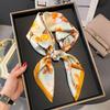 100% Pure Silk Scarf for Women Hairband Foulard High Quality Square Female Fashion Neckerchief Shawl Wraps Hijab Bandana Scarves