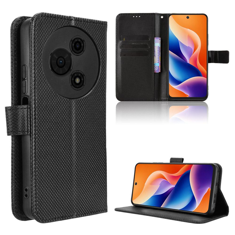 

Флип-чехол для TCL 605 / TCL 60 SE из ПУ кожи, защита всего корпуса с [блокировкой RFID], противоударный, прочный, ретро чехол для телефона for TCL 605 / TCL 60 SE чёрный