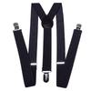 Unisex Y Back Suspenders 3 Clips Adjustable Elastic Braces