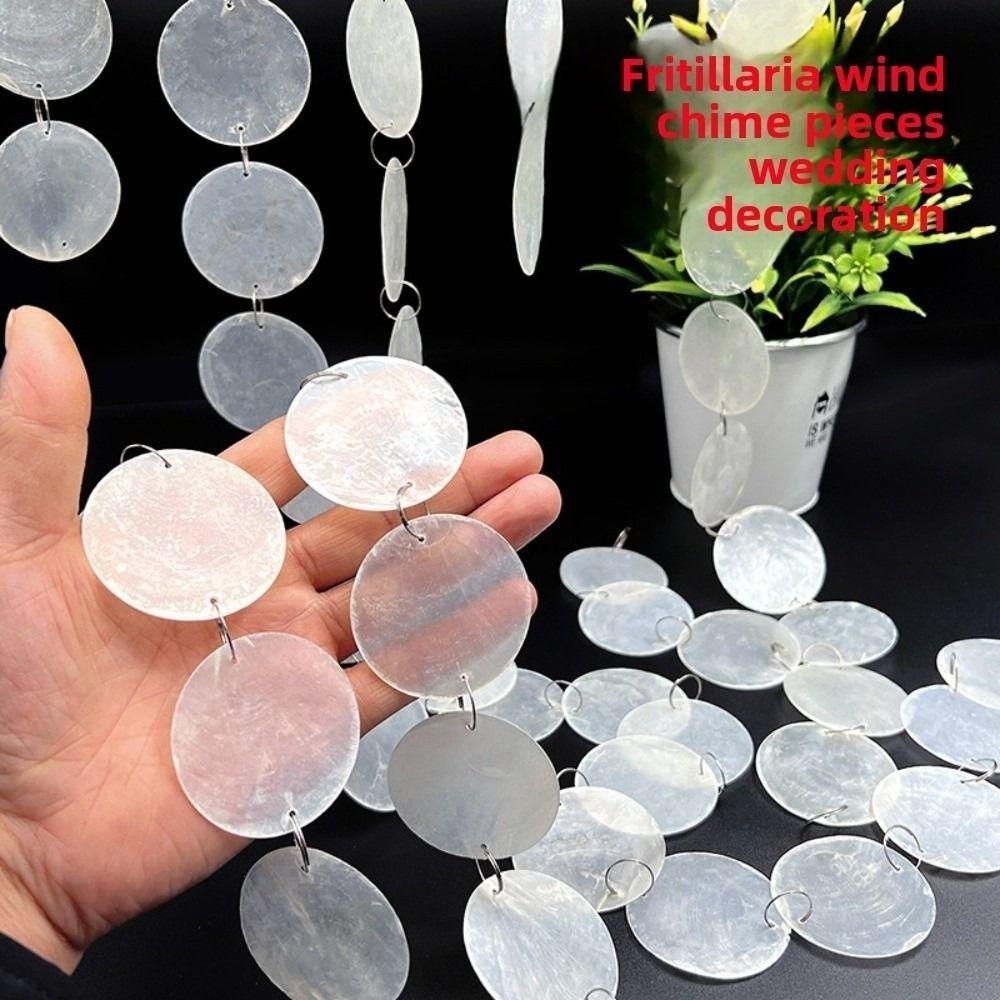 Färdiga Pärlor DIY Snäckpärlssnören Avdelare Gardin Rund Snäckdekoration Gardin Scendekoration