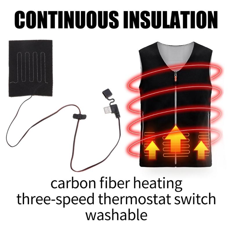 USB-Heizung Faser-Heizkissen Elektrisches Heizkissen für Nacken Rücken Bauch Lendenwirbelsäule Haustier-Wärmer für Damen Herren