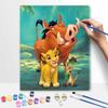 Disney The Lion King Simba Pumbaa Timon Digital Oil Painting Hand Painting Kit Diy Home Decoration