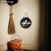 2D flat wooden hanging decorative signs, ghost patterns, Halloween decorations, Halloween gifts for friends