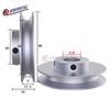 PU round belt pulley 10mm round belt single groove V-O belt pulley aluminum alloy motor single spindle transmission wheel