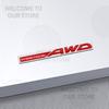Car Decor Metal SYMMETRICAL AWD Letter Emblem 3D Sticker For Subaru Forester Leone Impreza Legacy Outback Tail Rear Trunk Decals EP1