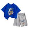 Summer LBB Cartoon Printed Fashionable Short-sleeved Children's Casual Two-piece Set