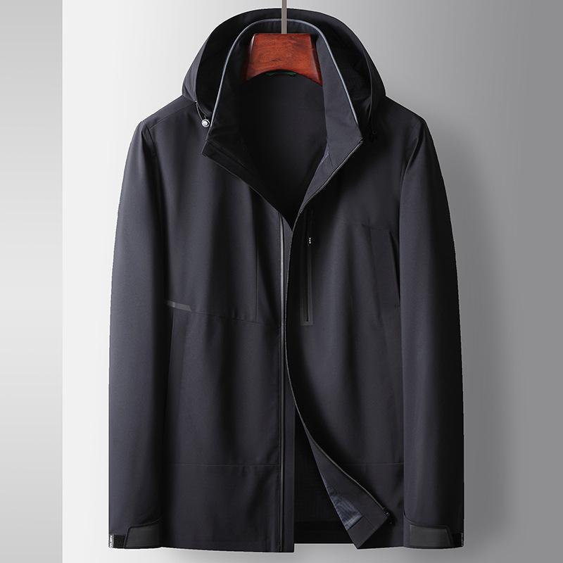 

Весна и осень Тонкая молодежная легкая роскошная куртка для отдыха на открытом воздухе из микроэластичной ткани высокого класса для снятия шляпы 195 темно-синий