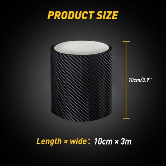 Carbon Fiber Car Door Plate Protector Sill Scuff Anti Scratch Cover Sticker 3M