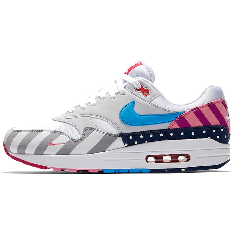 

NewParra x Nike Air Max 1 Retro Пэчворк Сетка Амортизация Низкий Верх Унисекс Кроссовки для Бега AT3057-100 36.5