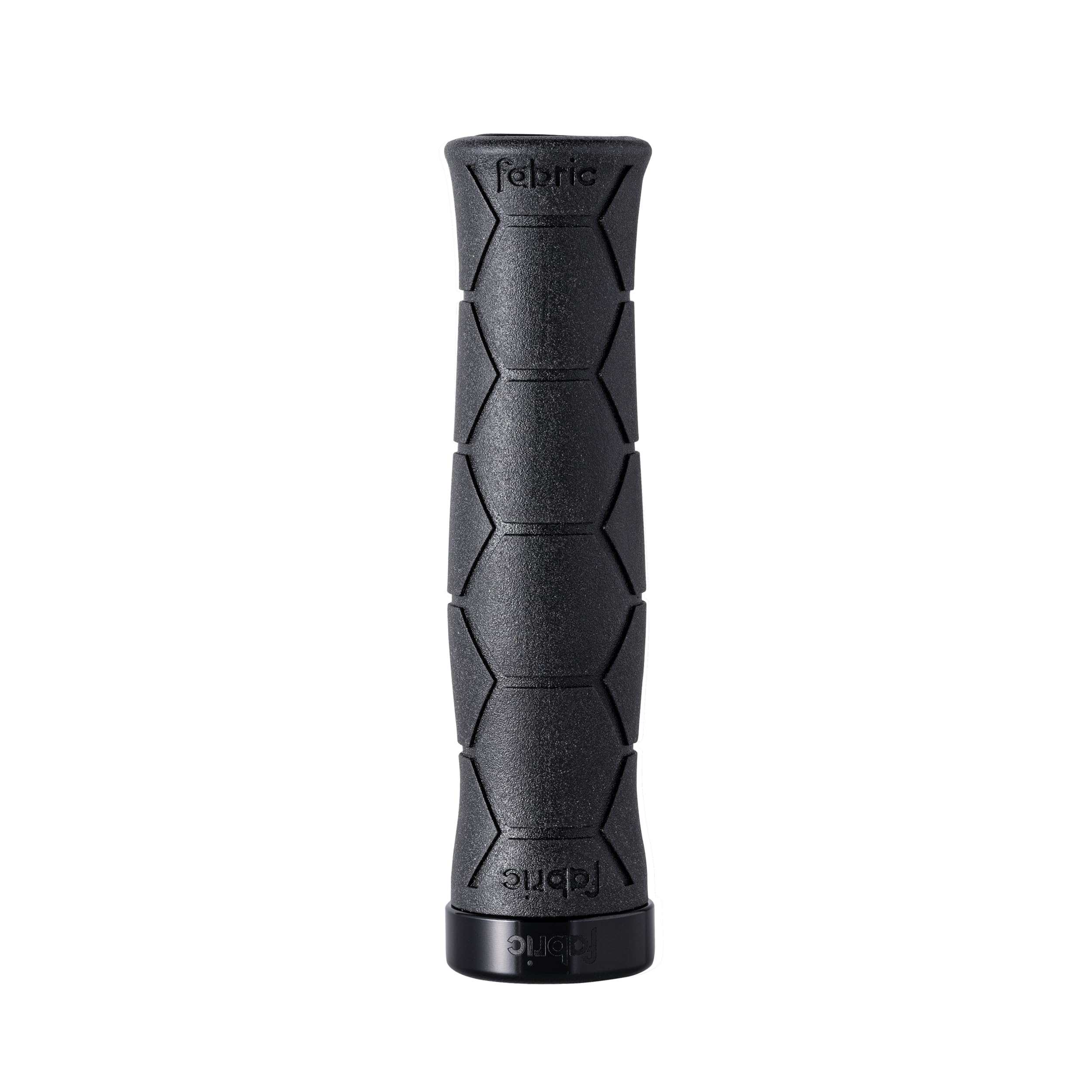 Arkadia Japan Black Fabric Bicycle Grips, Semi-Ergonomic, Silicone, Fhg-03