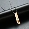 European and American Couple Necklace Her KingHis Queen Love Stitching Pendant