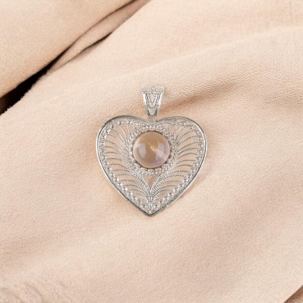 Rare Ametrine Gemstone 925 Sterling Silver Jewelry Handmade Pendant1.4" For Gift CP-15-24