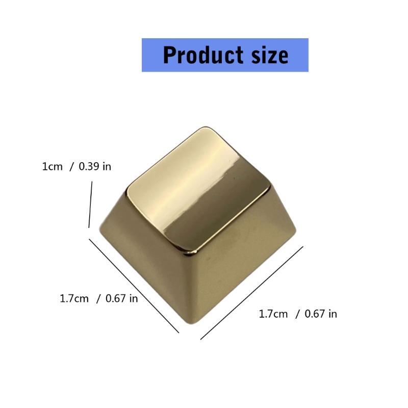 ESC Zinc Alloy Keycap Blank Metal Keycaps Replacement 1PC For Mechanical Keyboards Enhances Typing