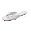 Fashion Women Slippers Bow Flats Summer Casual Walking Shoes Fashion Woman's Sandals 2025 Brand Trend Cozy Beach Dress Ladies Zapatos