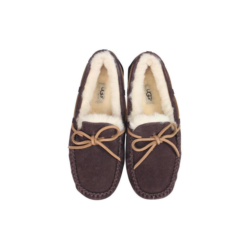 UGG Olsen Slipper Sheepskin Gommino Loafers Men's Maroon 1003390-ESPRE