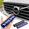Car Front Grille Steering Wheel Logo Decoration Sticker Accessories For Volvo R Design T6 AWD C30 C40 C50 C70 S40 S60 S70 S80