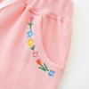 Summer new girls' shorts fashion embroidered children's five-point pants children's sports shorts