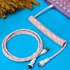 Coiled Keyboards  Cable Aviation Cord TypeC to USB A for Mechanical Game  Keyboards  Charging Cord