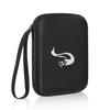 Vroomoto SaxophoneClarinet Reed Case Storage Bag Waterproof EVA Reed Protector for Musicians (Black)