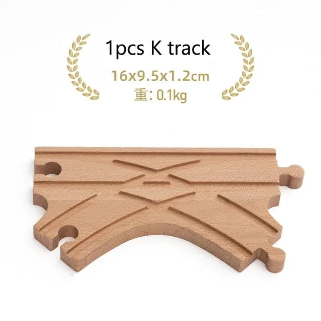 New All Kinds Wooden Track Parts Beech Wooden Railway Train Track Toy Accessories Fit For All Brands Wood Tracks Toys For Kids