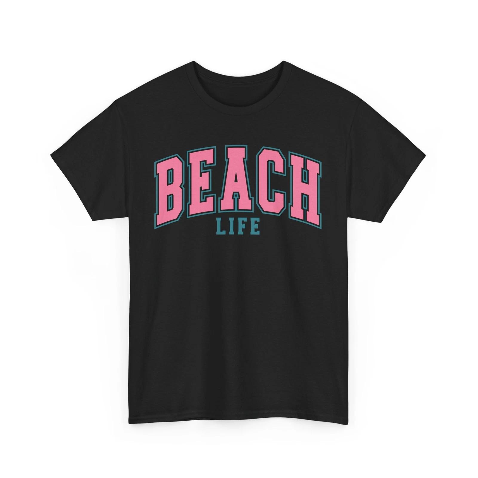 Beach Life Shirt | Hello Summer T-Shirt | Cool & Casual Warm Weather Tee S