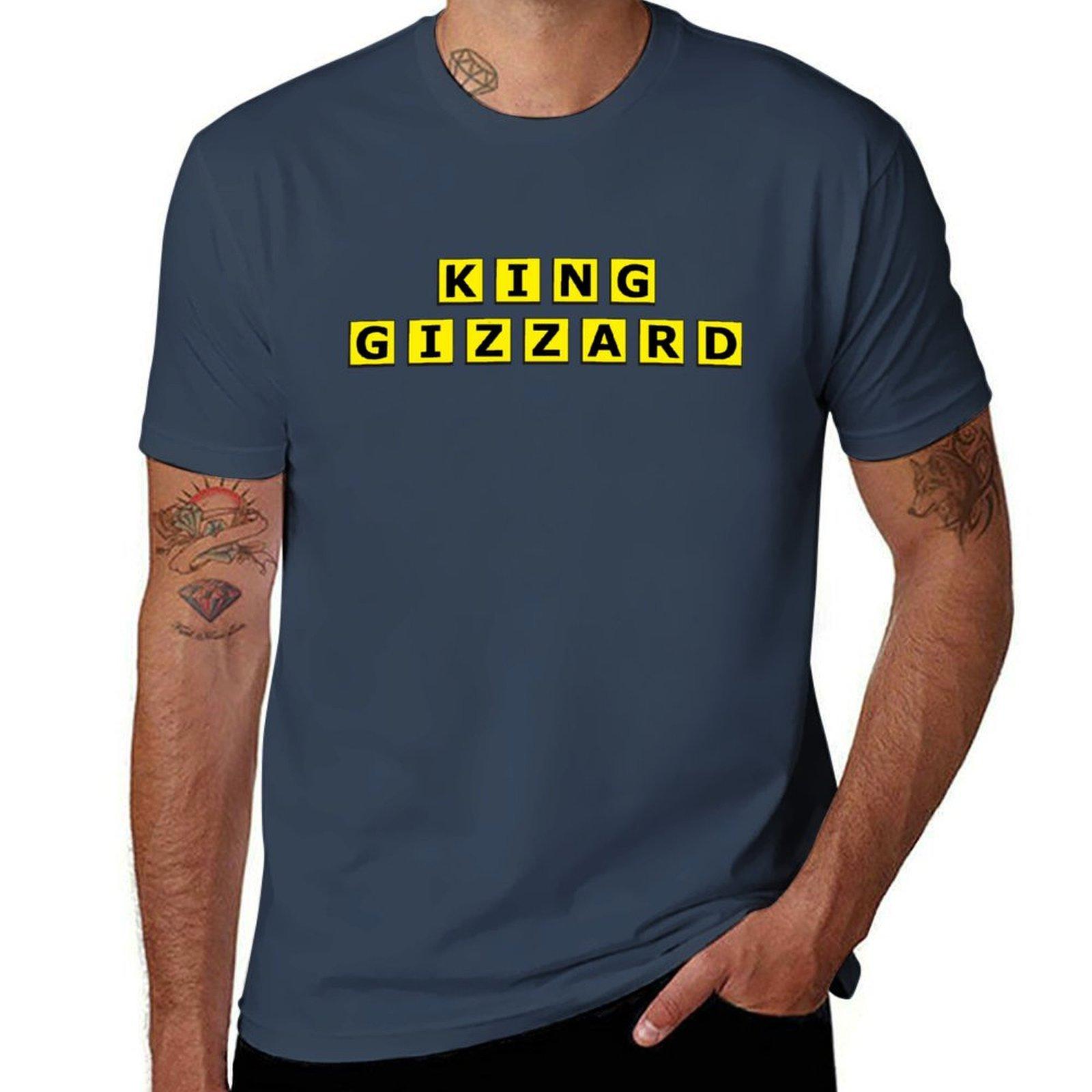 King Gizzard Wahwahffle House Tshirt Basic Solid Color Casual Tee Shirt S