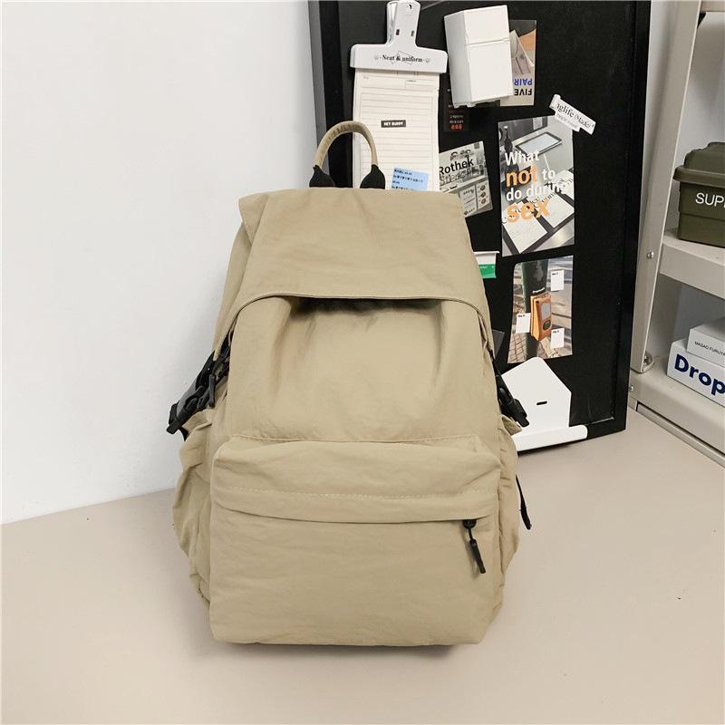 Schoolbag trendy brand pleated backpack women's 1011 new lightweight fashion schoolbag large capacity leisure travel backpack men