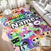Custom Name Personalized Dandy's World Print Carpet, Versatile Home Decor Rug, for Playroom, Apartment, Balcony, Entryway, Hallway Gift