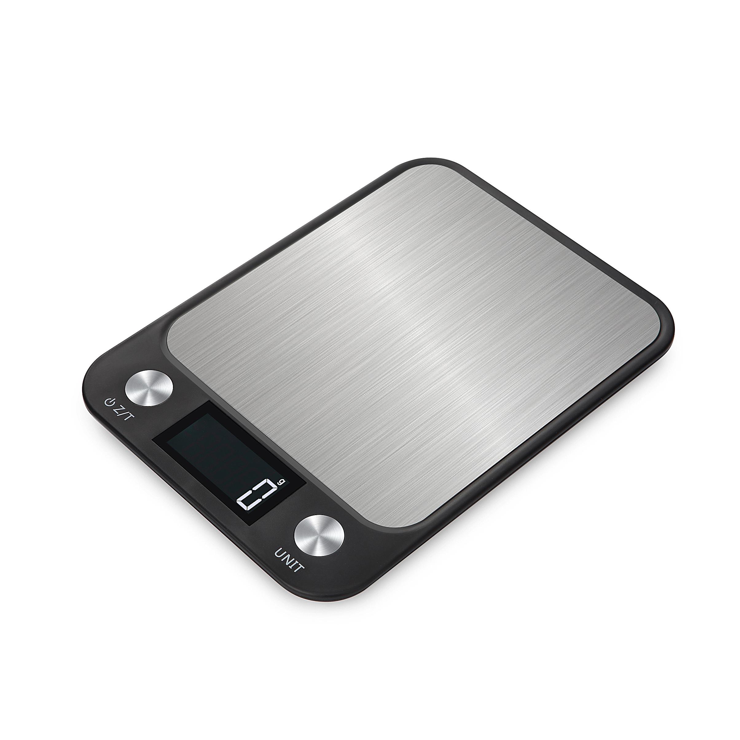 Digital Household Products 5kg 11lb Balance Digital Electronic Kitchen Scale Kitchen Food Scale (black,5 kg&1g&22.5*16.5*1.65 cm)