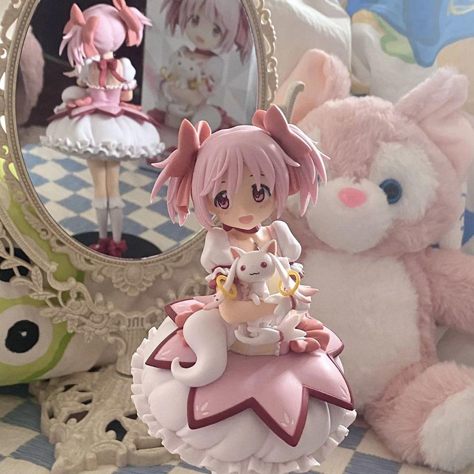 18cm PMMM Magical Girl Anime Figure Kaname Madoka Action Figure PVC Collection Figurines Desktop Ornaments Cute Loli Model Toys