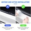 GTIEQ1 Carbon Fiber Car Door Edge Bumper Protector 3D Sticker Tape Wrap Transparent Anti-Scratch Film Vehicle Protect  Waterproof Body