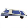 Jingmu Metal Flatbed Hand Truck with PU Wheels for Household and Warehouse Use