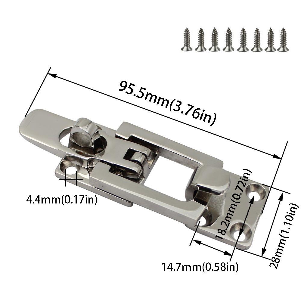 Lockable Door Lock Catch Marine Grade Marine Hardware Hardware Boat Locker Clamp  Marine Boat