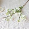 With Leaf Artificial Flower Single Small Flowers Plum Blossom Household Silk Flower  Courtyard