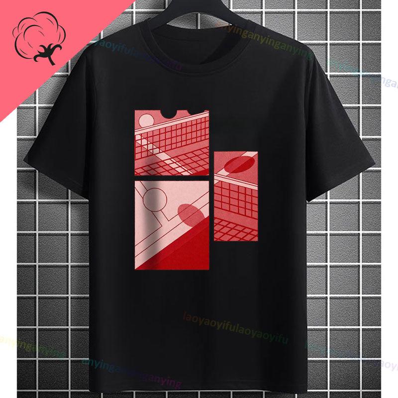 Funny Table Tennis Graphic Tshirt With Pingpong Boys Desgin Casual Sports Pure Cotton Short Sleeve Tshirt Outdoor Clothing
