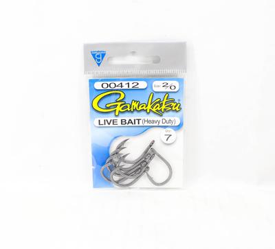 Gamakatsu Live Bait Heavy Duty Size 2/0 ,7 Per Pack (5437)