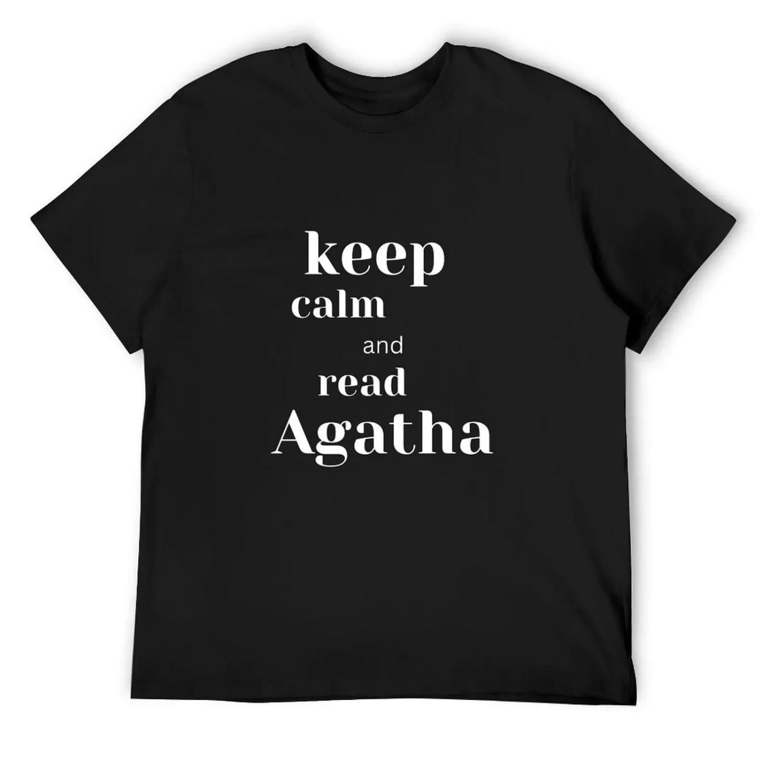 

Read Agatha - for Agatha Christie lovers T-Shirt vintage t shirts Luxury man blanks plus size men clothing XXXXXL різнокольоровий