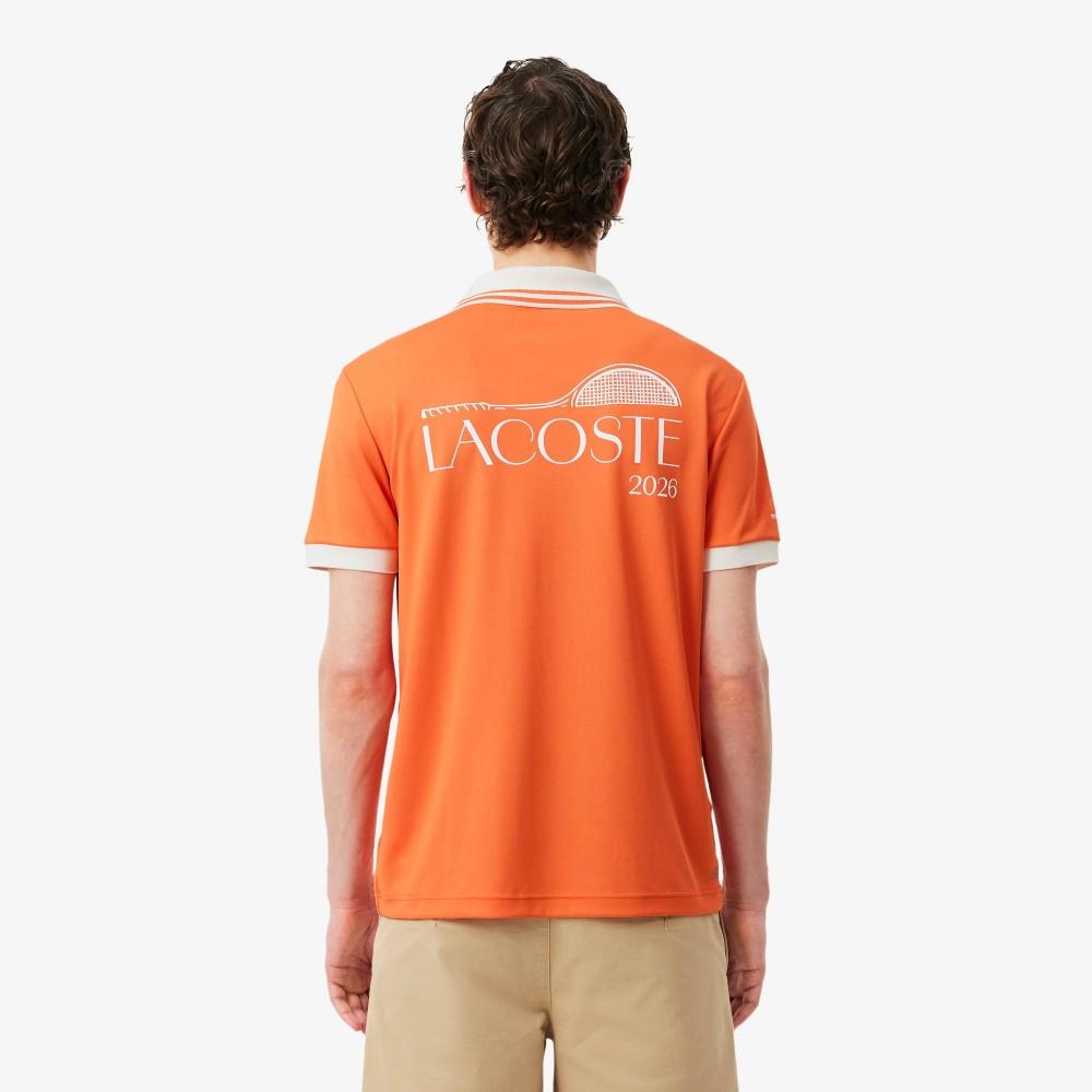 [Lacoste] Men's Miami Open Open Collar Short-Sleeve Polo Shirt DH0434-56G5QP