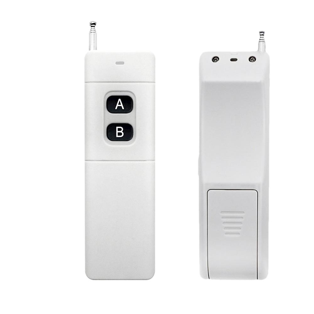 Wireless Remote Control Metal Home Automation 3000m Control Distance Rechargeable Battery Learning Code 433MHz 315MHz белый