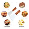 Stainless Steel Blade Grill Slant Edge Scraper Burger Spatula Turner Non Stick Pizza Shovel Pancake Beef BBQ Cooking Utensils